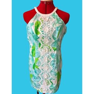 Lilly Pulitzer Pearl Shift Dress Poolside Blue Size 2
